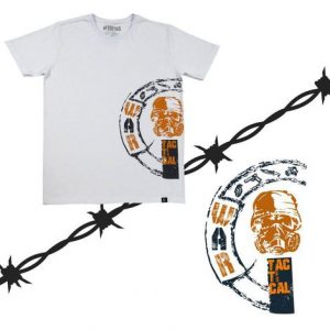 CAMISETA TAITUS - BRANCA, TAM G - 100% ALGODÃO - WAR TACTICAL