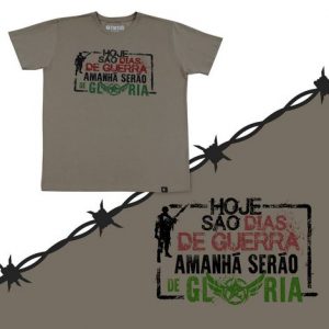 CAMISETA TAITUS - TAN, TAM G - 100% ALGODÃO - DIAS DE GUERRA