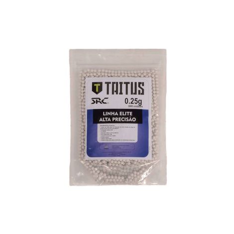 BBS SRC TAITUS 0,25G 6MM BRANCAS (APROX. 3000 BOLINHAS) - Imagem 4