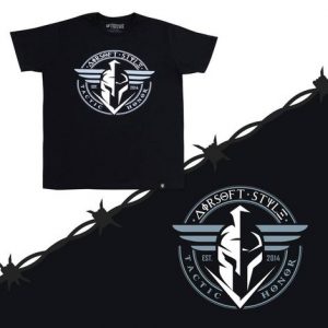 CAMISETA TAITUS - PRETA, TAM G - 100% ALGODÃO - ELMO