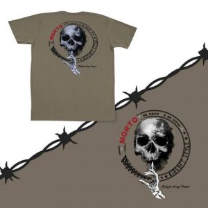 CAMISETA TAITUS - TAN, TAM G - 100% ALGODÃO - CAVEIRA